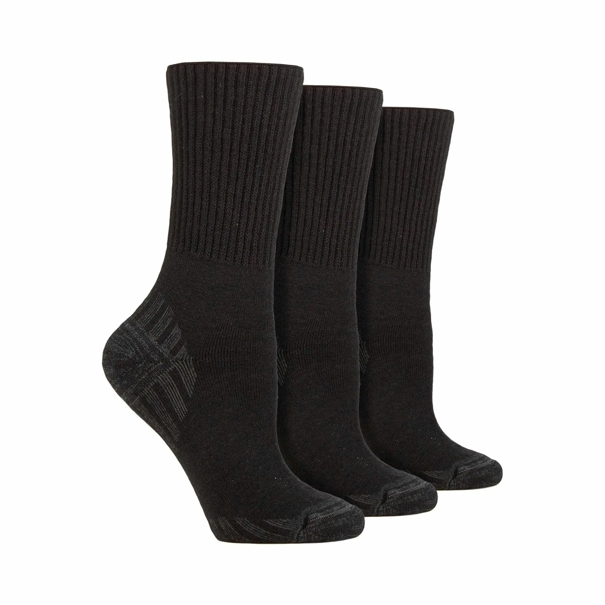 3 Pack Diabetic Walking Socks for Men | Extra Wide Wool Hiking Socks