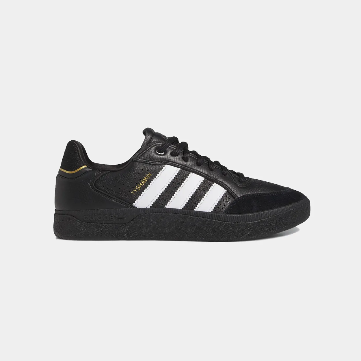 ADIDAS TYSHAWN LOW - BLACK/BLACK-WHITE
