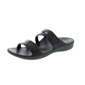 Aetrex Janey Sport Black Women's Slides