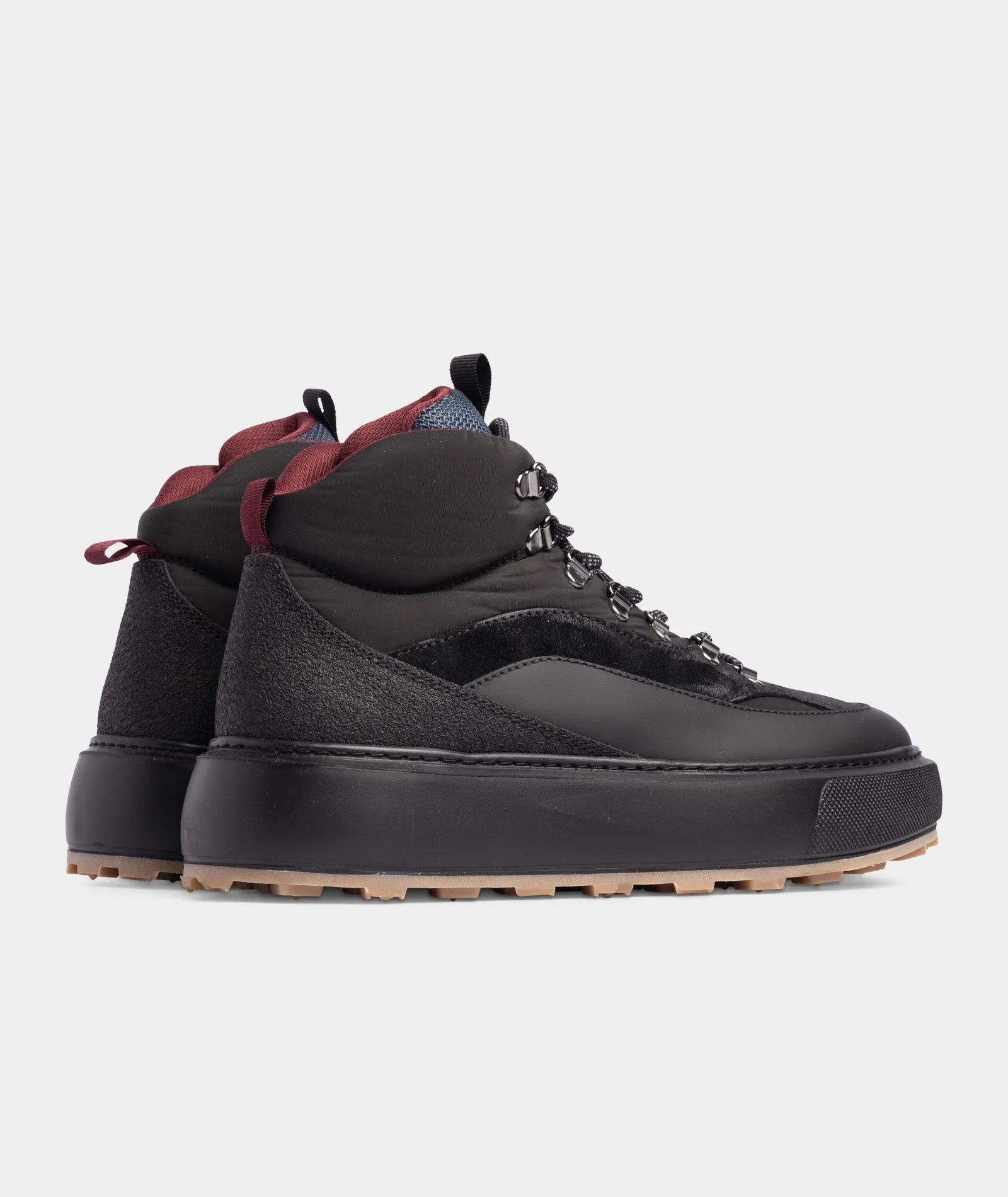 Alaska Mid - Black/Bordeaux Nylon