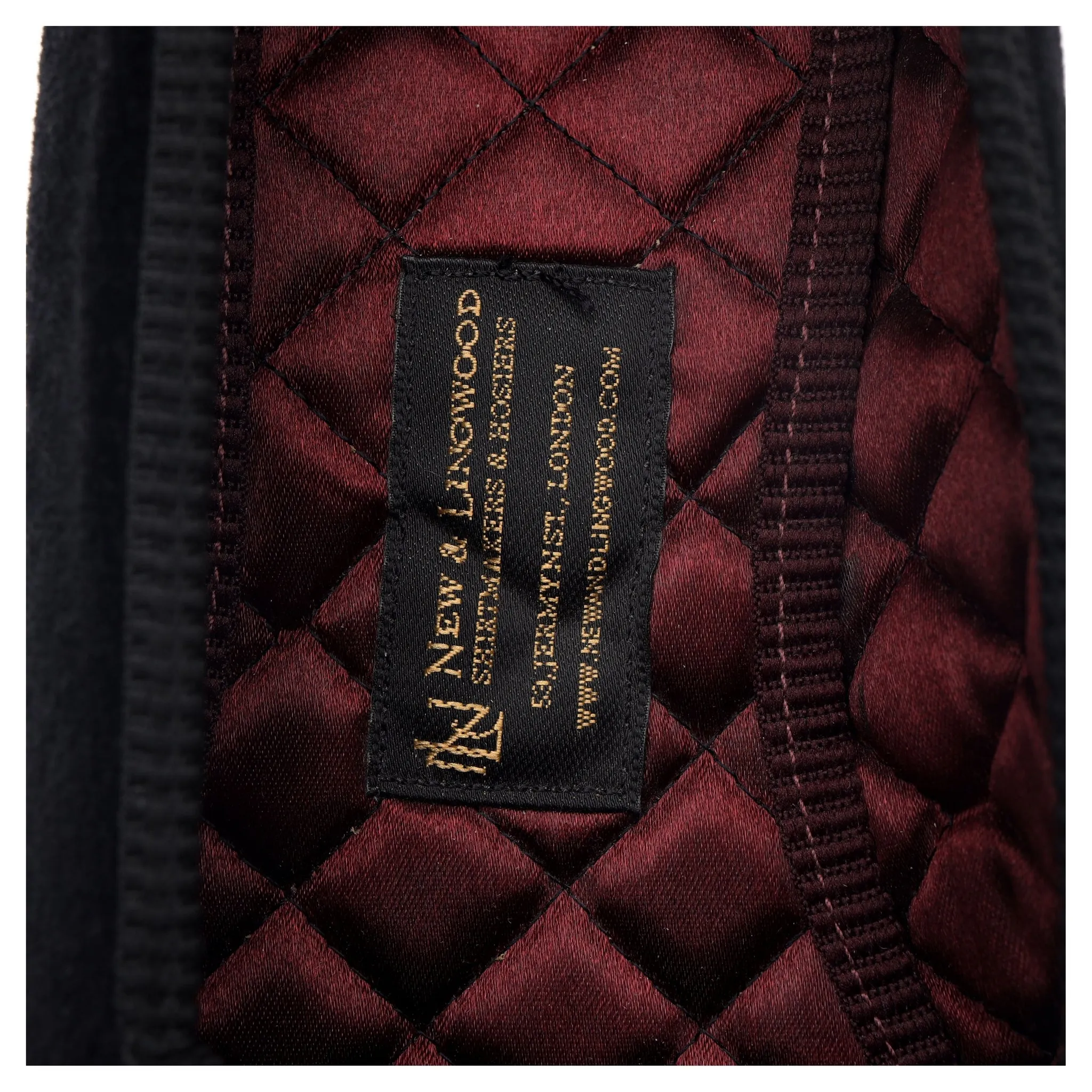 'Albert' Black Velvet Slippers UK 7