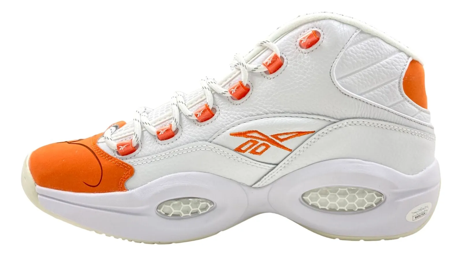 Allen Iverson 76ers Signed Right Reebok Question Mid Orange Shoe JSA ITP