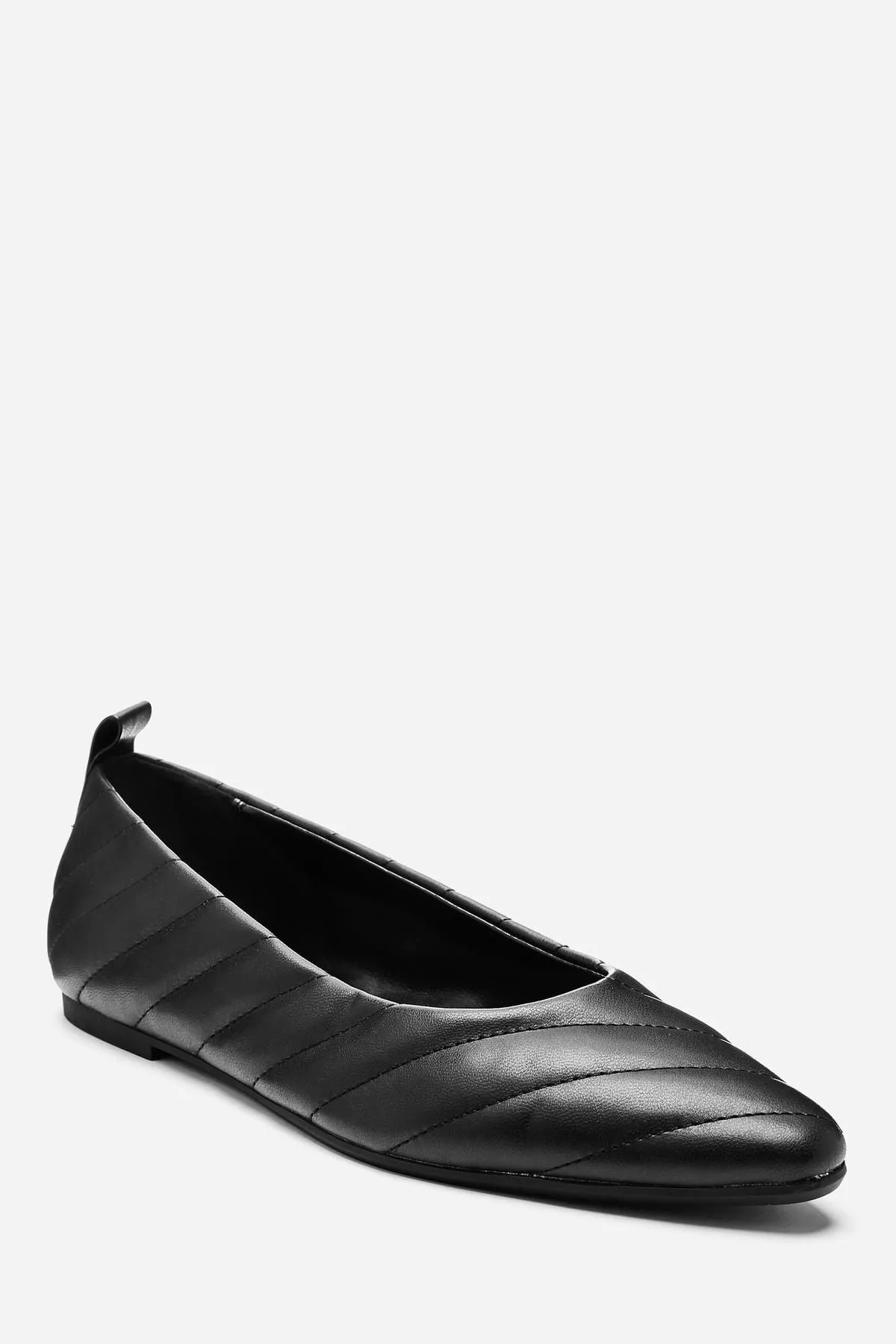 Almond Toe Quilted Ballerinas |  NEXT | For Women