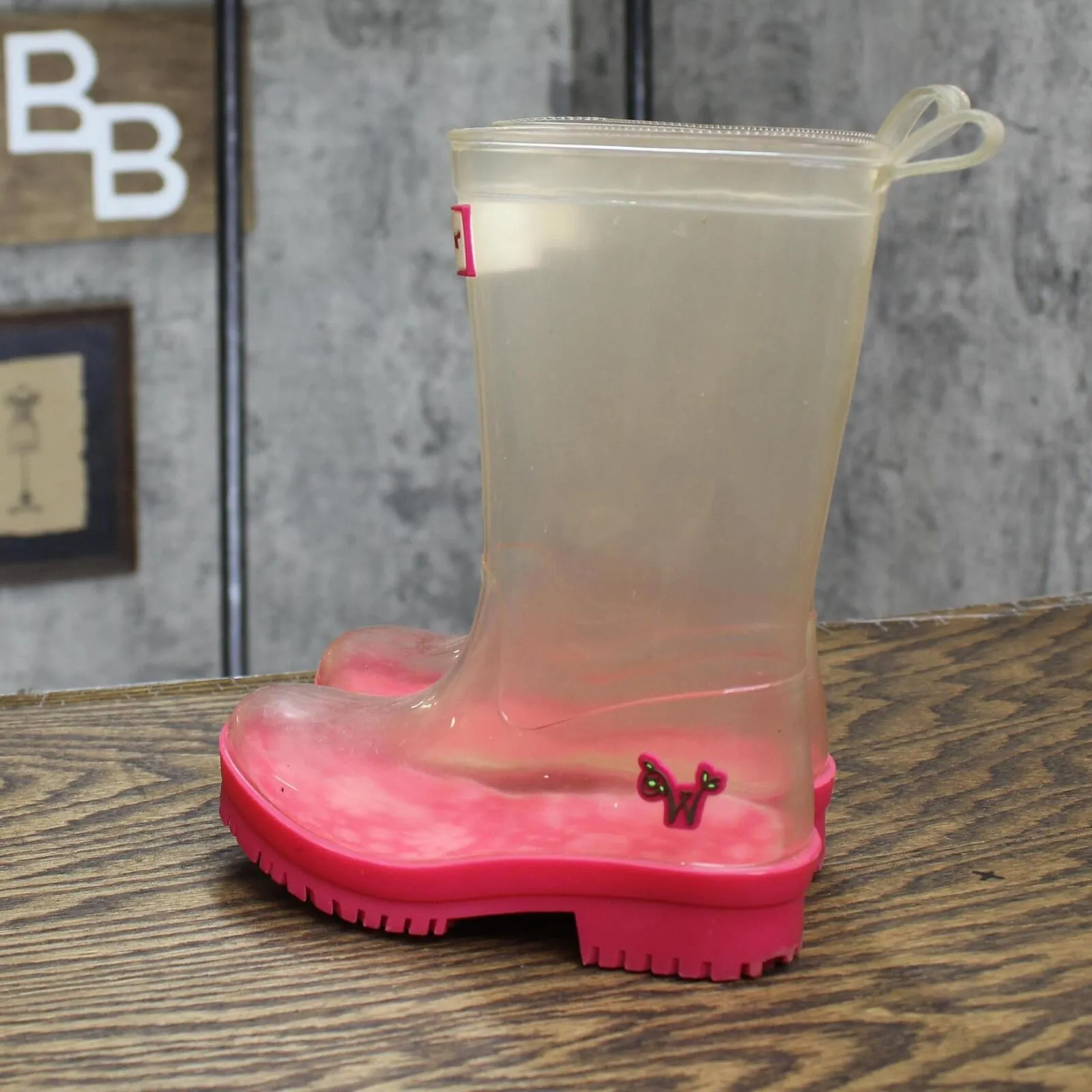American Girl Toddler Girls Rain Boots 166908fc390684 Pink / Clear 8/9