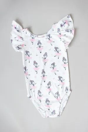 Ballerina S/S Flutter Sleeve Leotard