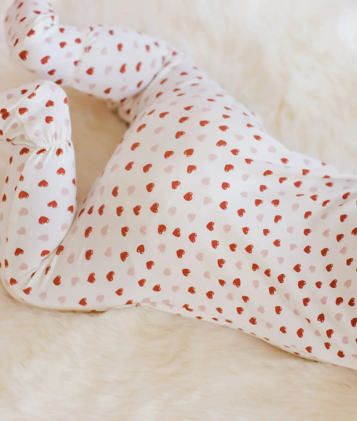 Bamboo Zip Footie - Valentines