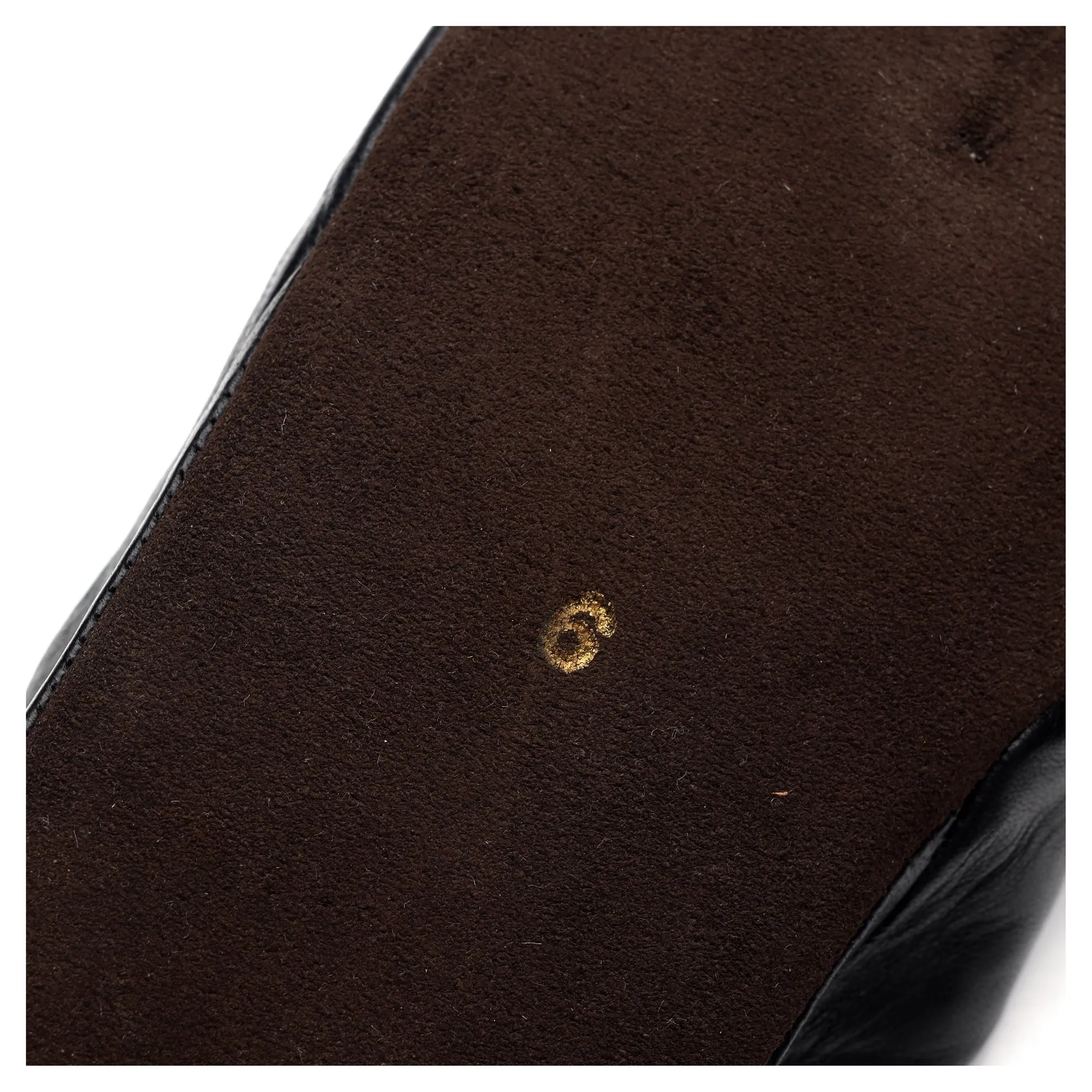 'Birch' Black Leather Slippers UK 6