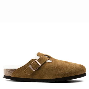 Birkenstock Boston Suede Leather Mink Narrow Fit