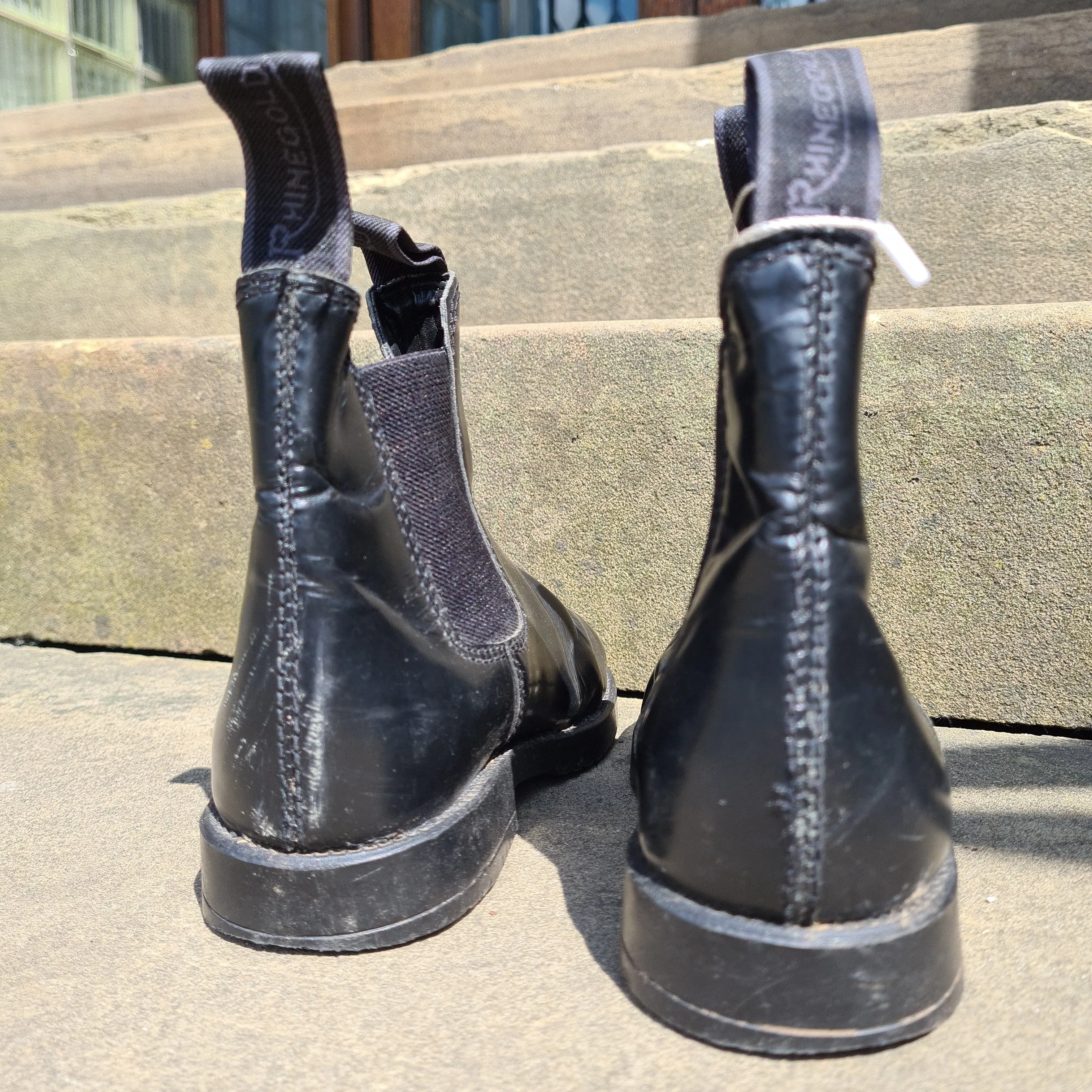 Black Childrens Rhinegold Jodhpur Boots  ❤️