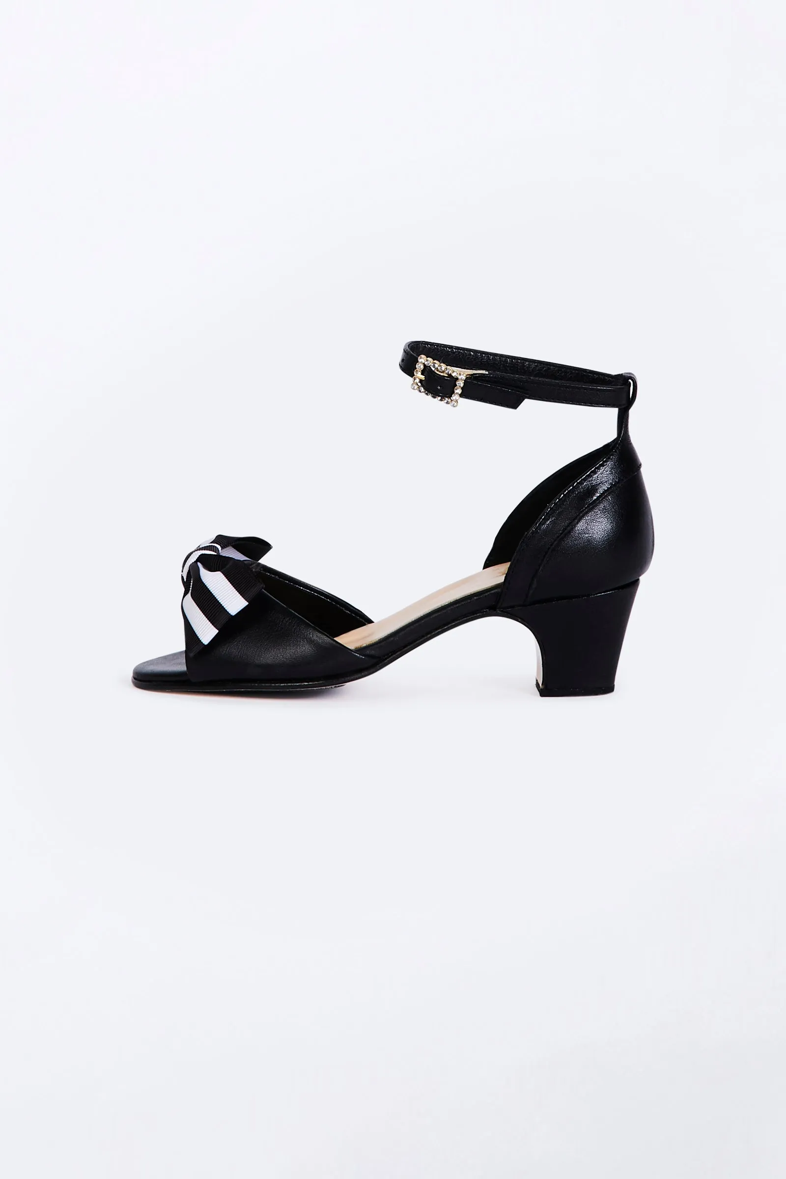 Black Dancing Heels with Double Pin