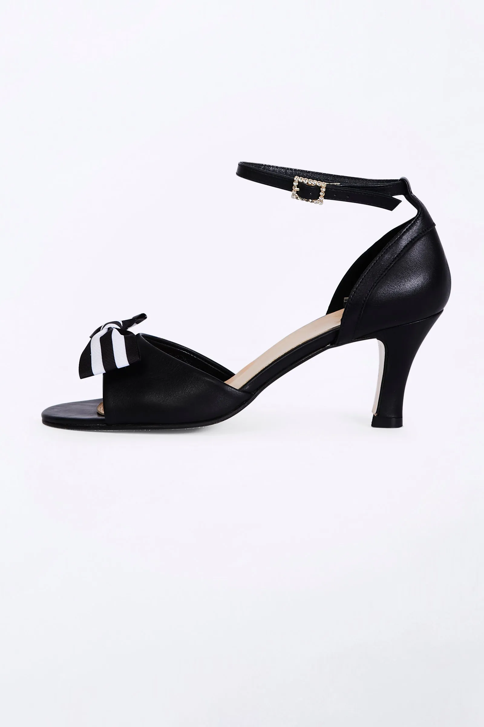 Black Dancing Heels with Double Pin