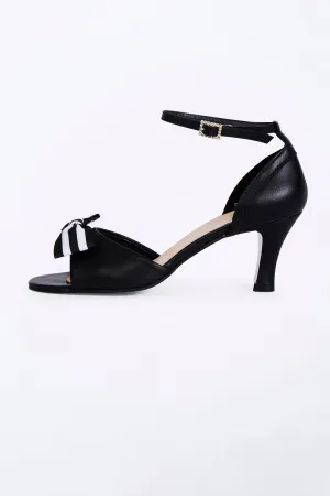 Black Dancing Heels with Double Pin