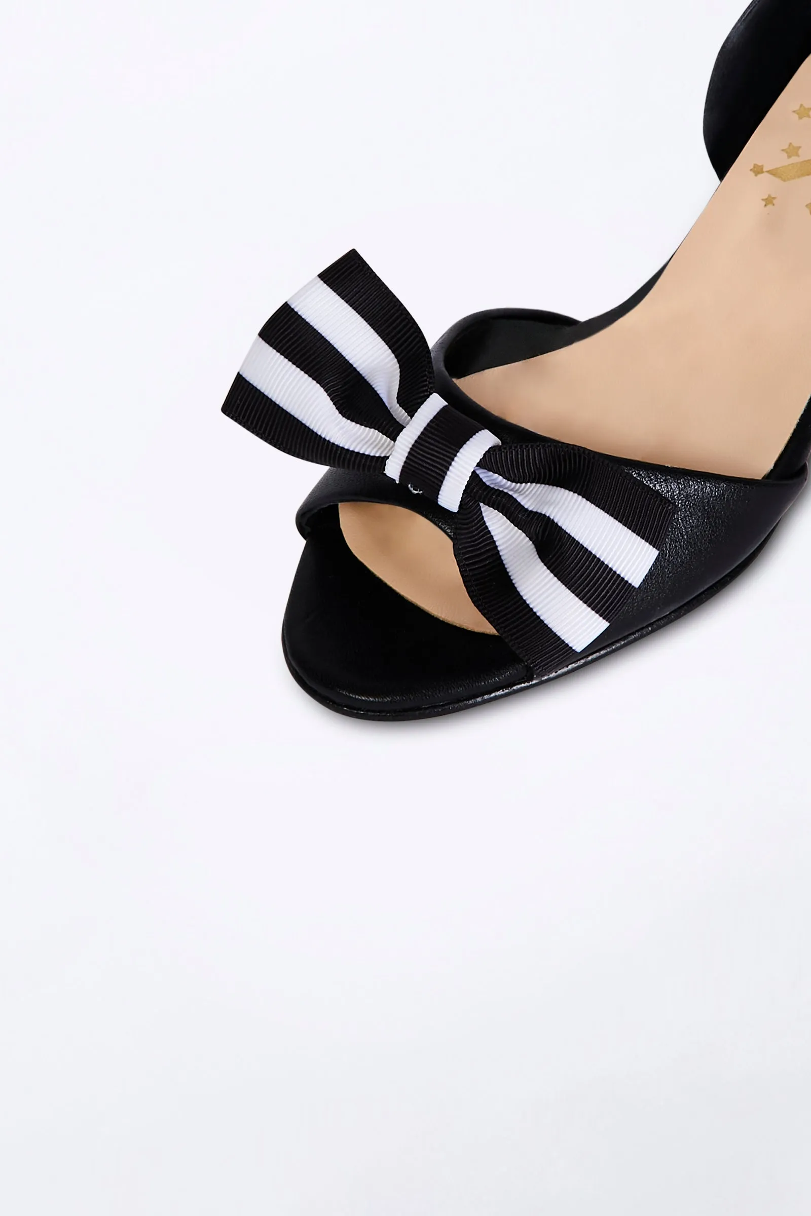 Black Dancing Heels with Double Pin