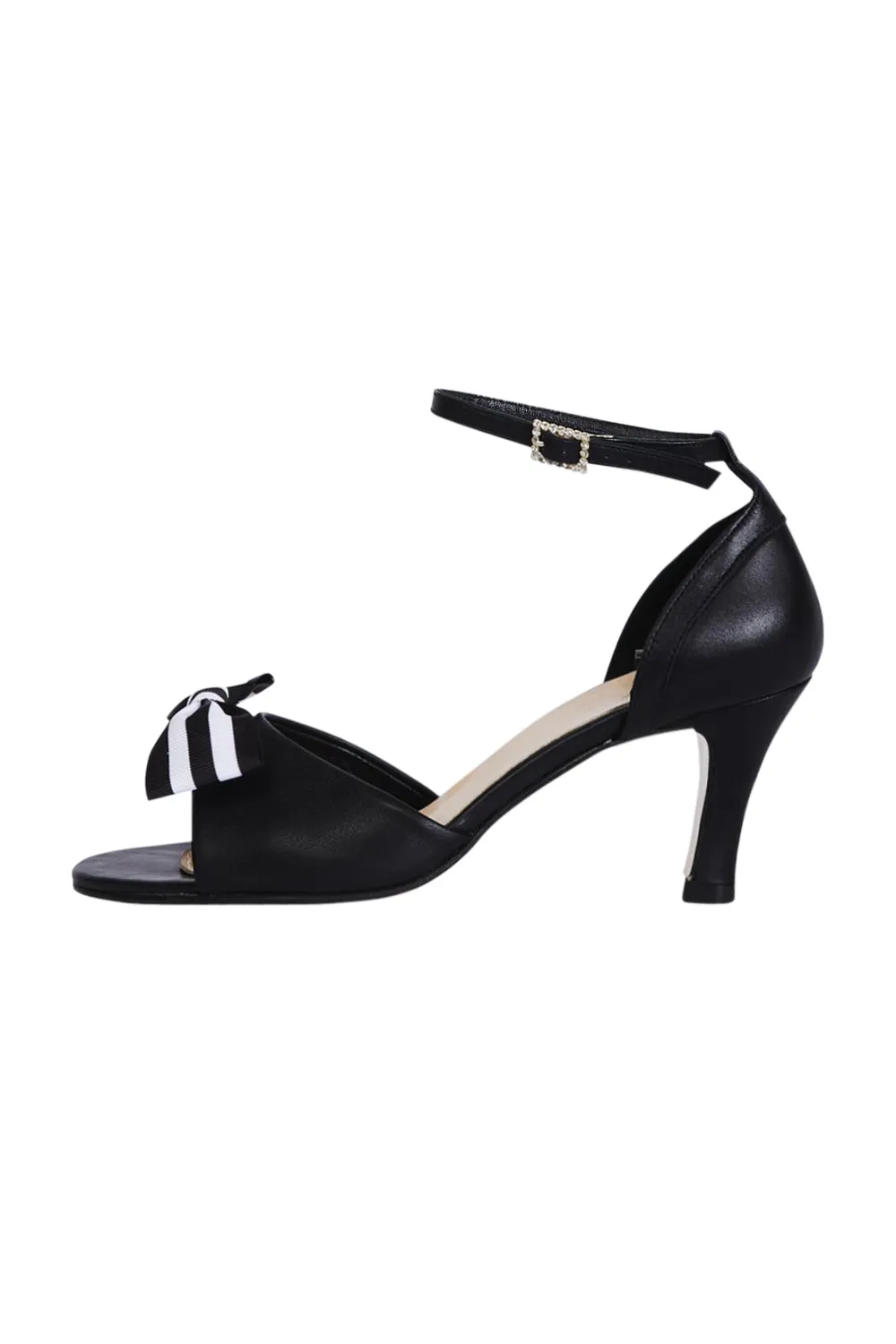 Black Dancing Heels with Double Pin