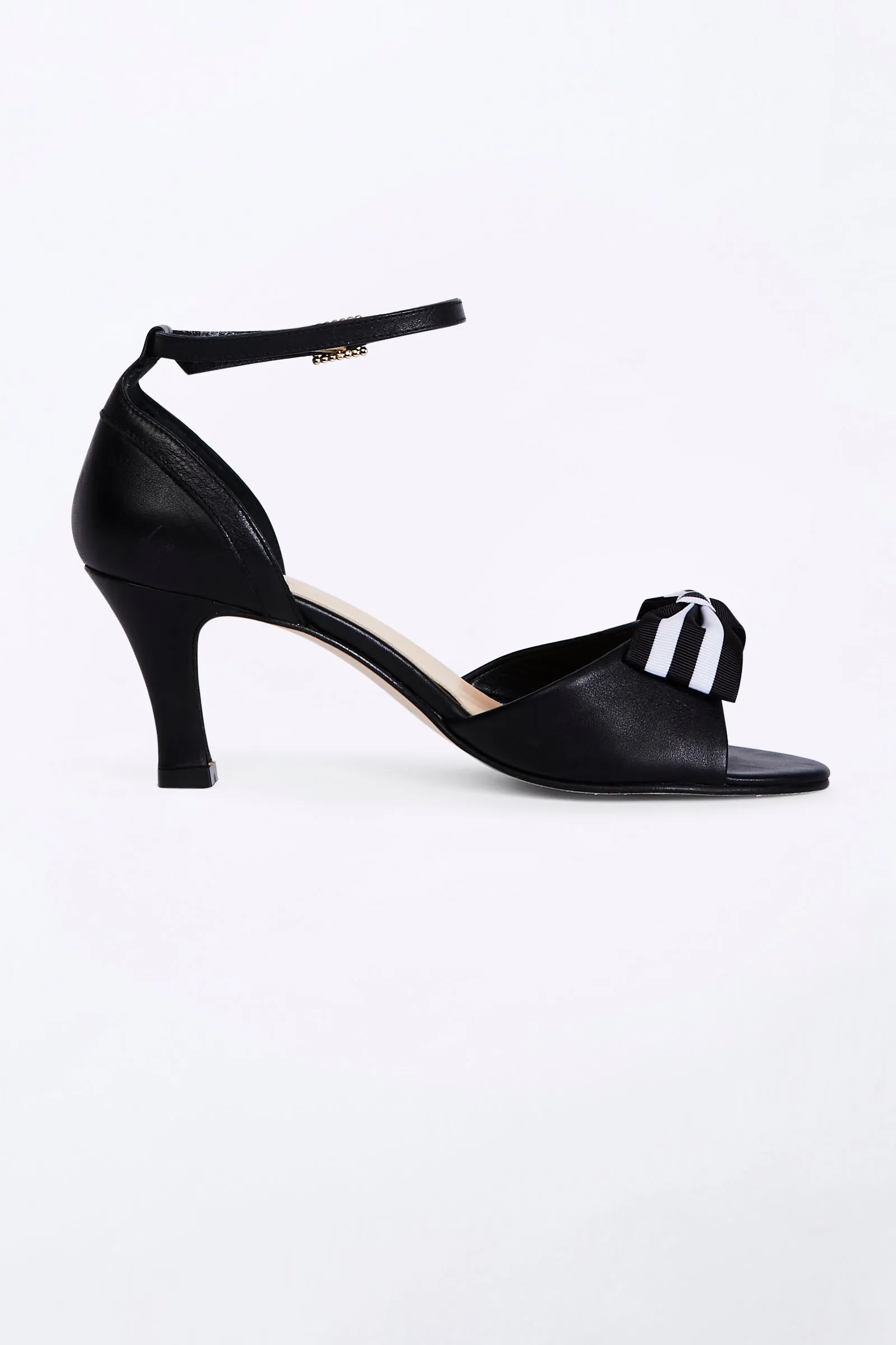 Black Dancing Heels with Double Pin