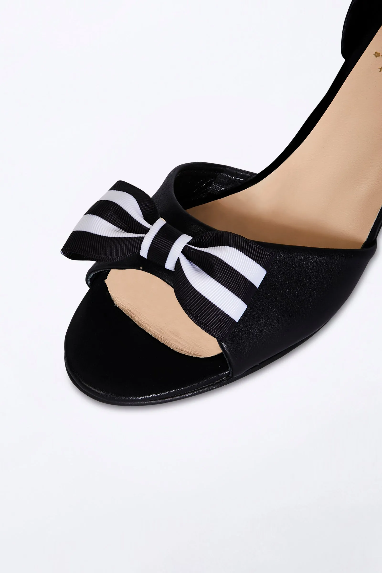 Black Dancing Heels with Double Pin