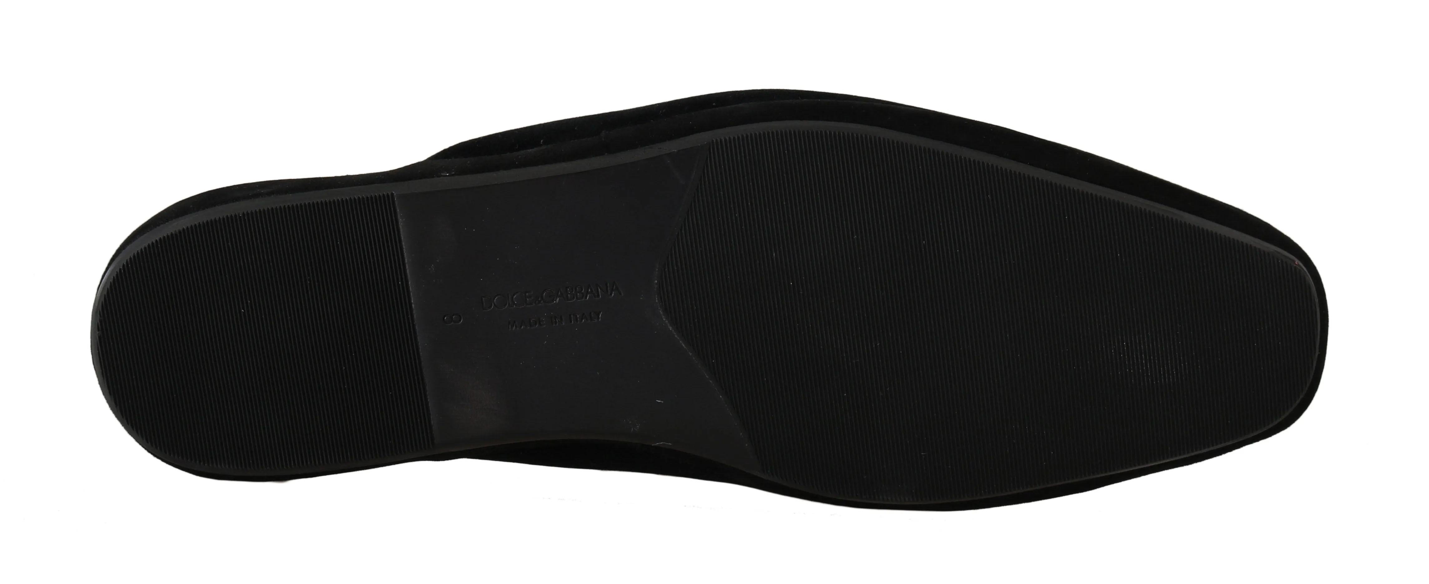 Black Velvet Gold Crown Slippers