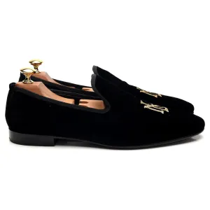 Black Velvet Slippers UK 7 EU 41