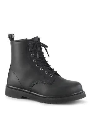 BOLT-100 Black Vegan Leather Knee Boot