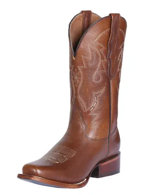 Botas Vaqueras Rodeo de Piel Genuina para Mujer 'El General' - ID: 124926