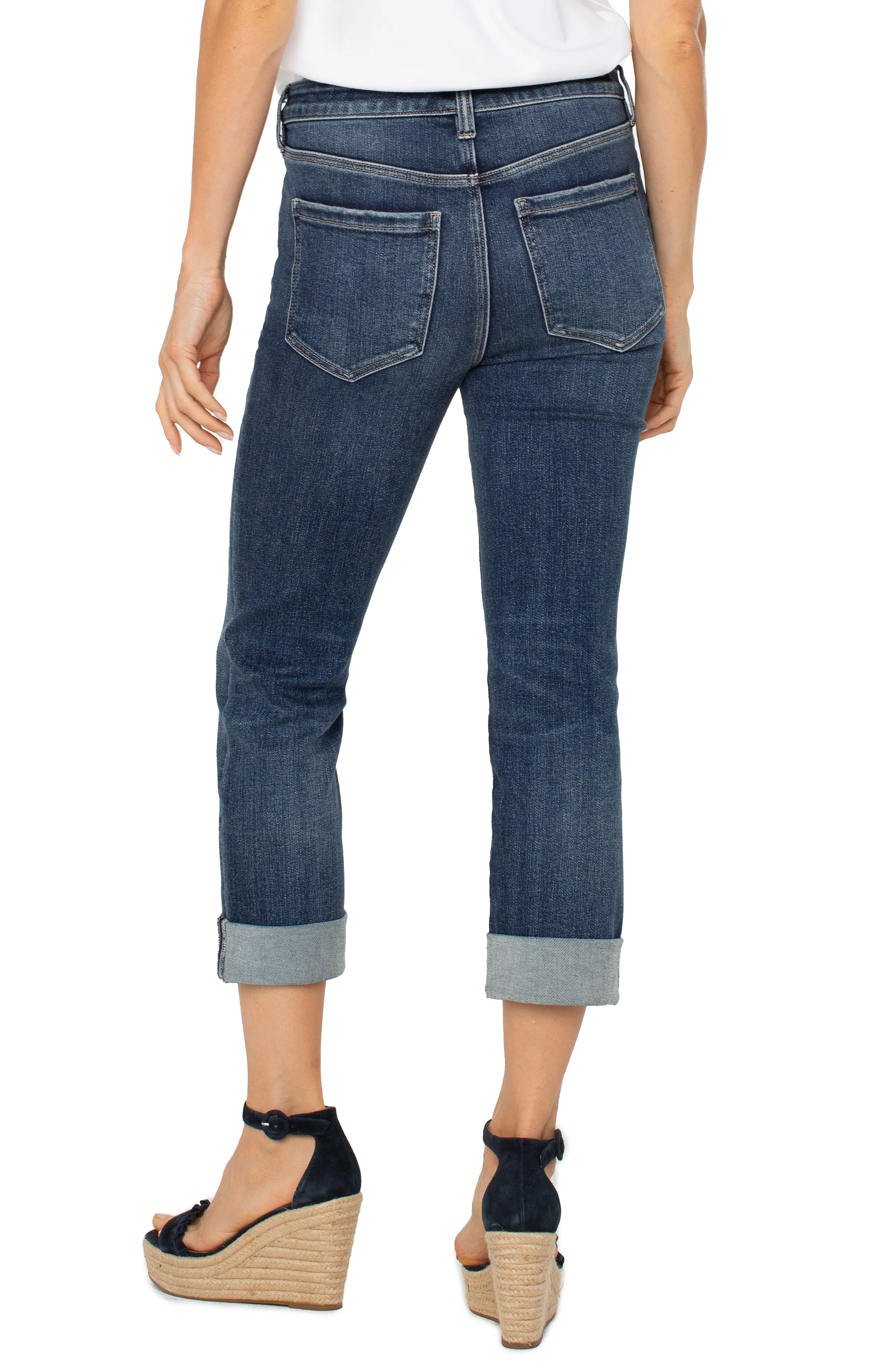 Charlie Crop Wide Rolled Cuff 24"