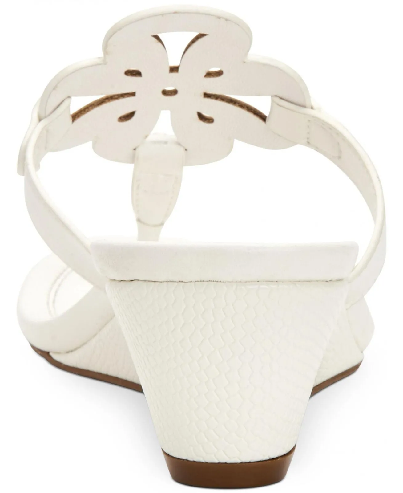 Charter Club Damask Womens Penelopee Slides Wedge Sandals 10009958900 White 6.5M