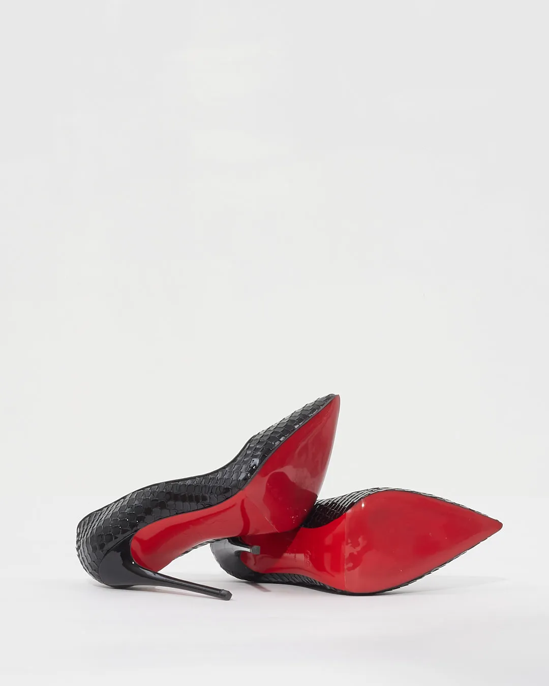 Christian Louboutin Black Patent Leather So Kate 120 Heels- 37