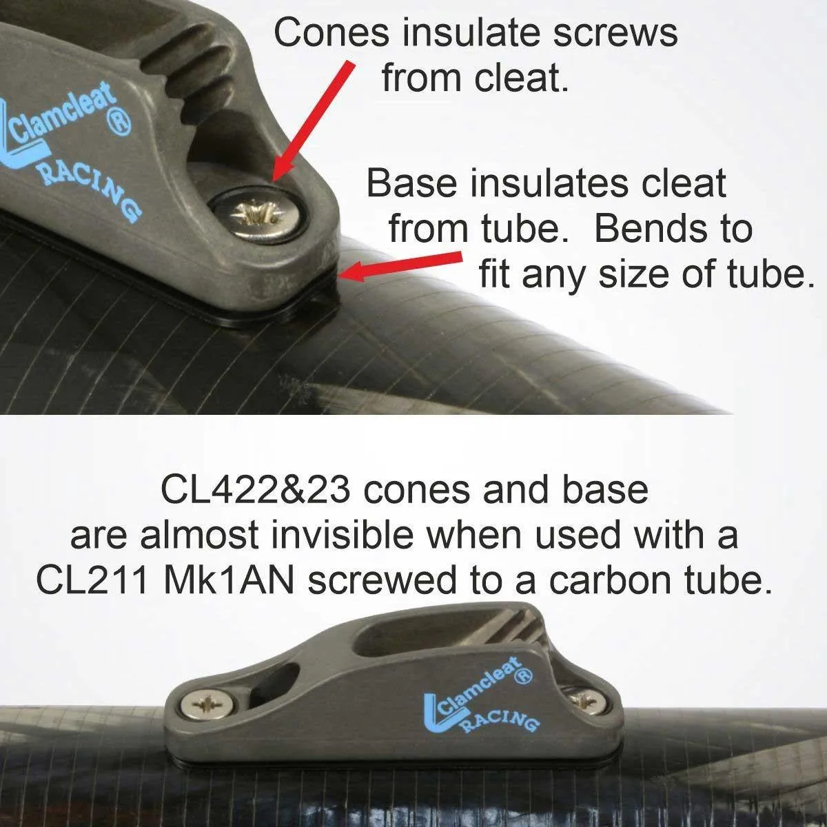 Clamcleat Insulators For Mk1 Racing Junior Cleats - PT422&23