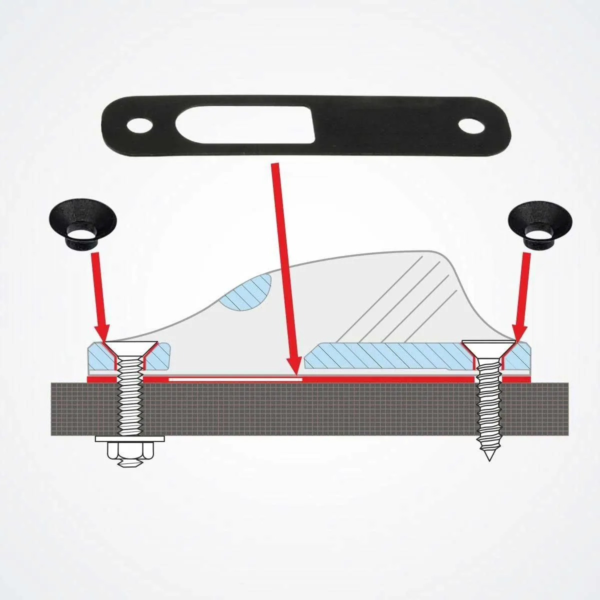 Clamcleat Insulators For Mk1 Racing Junior Cleats - PT422&23