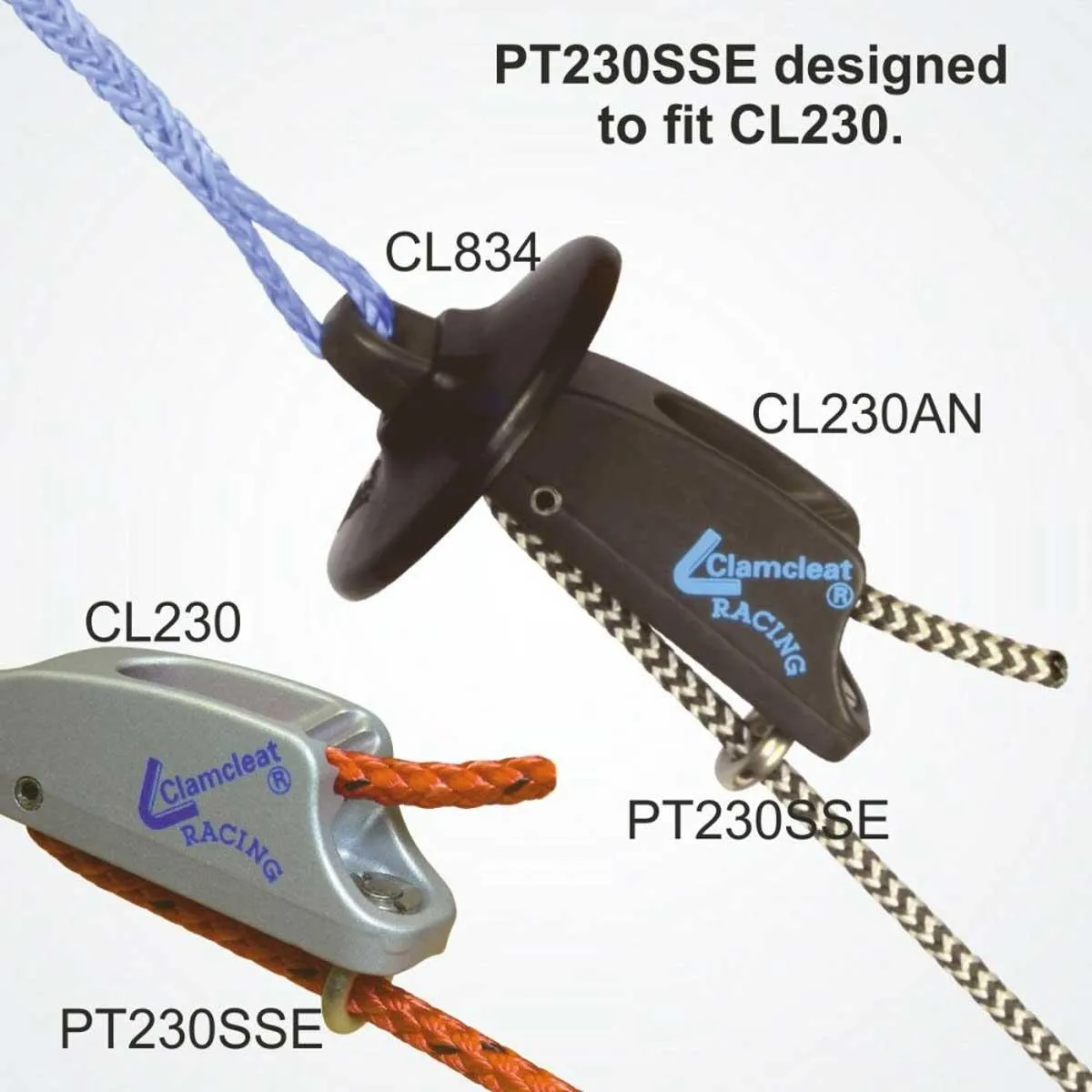 Clamcleat ® Rope Guide for CL230 & CL253