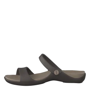 Cleo V Sandal Women Espresso/mushroom