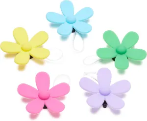 Colour Flower Sandal Backer 5pc Jibbitz Pack