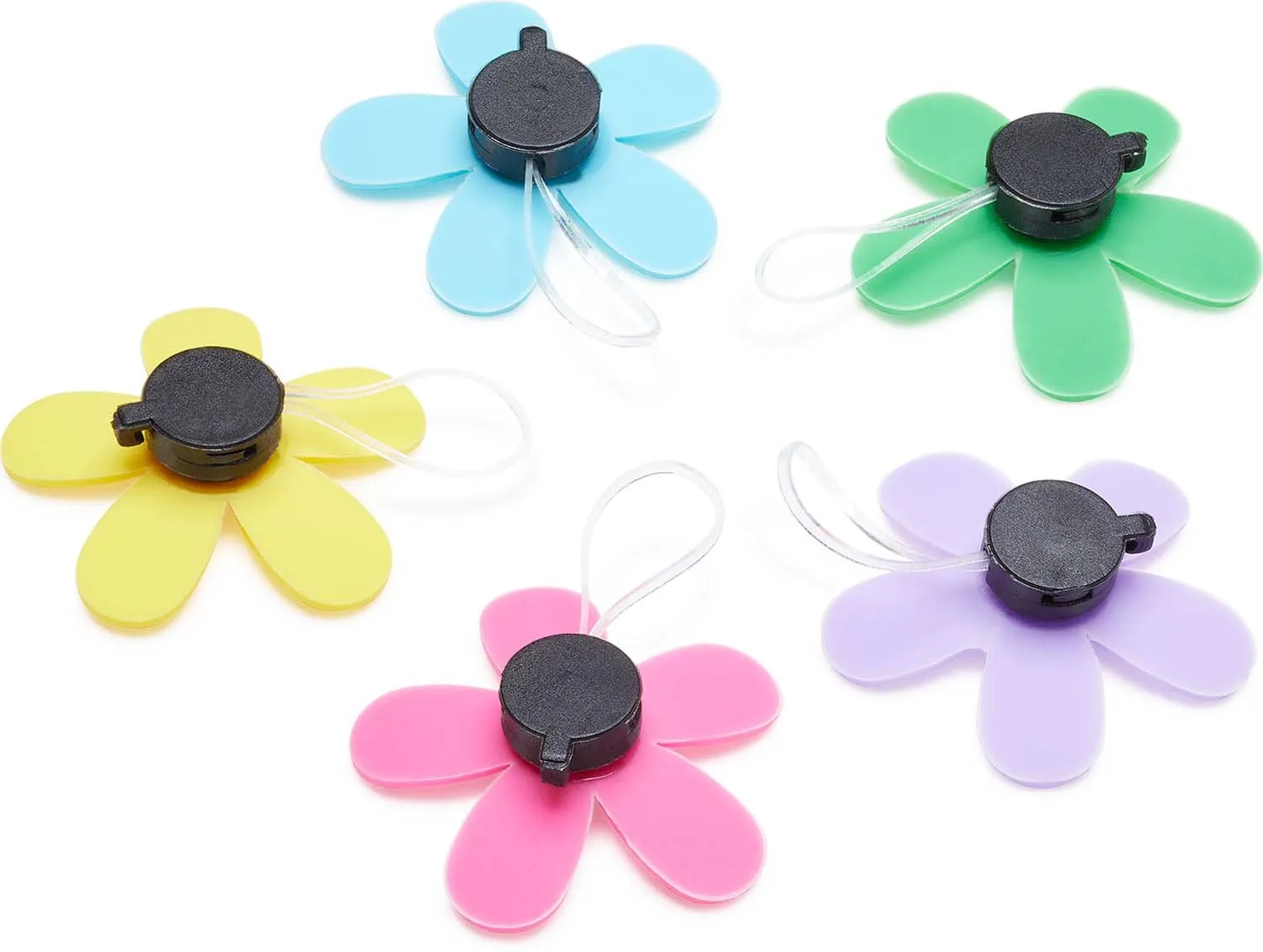 Colour Flower Sandal Backer 5pc Jibbitz Pack