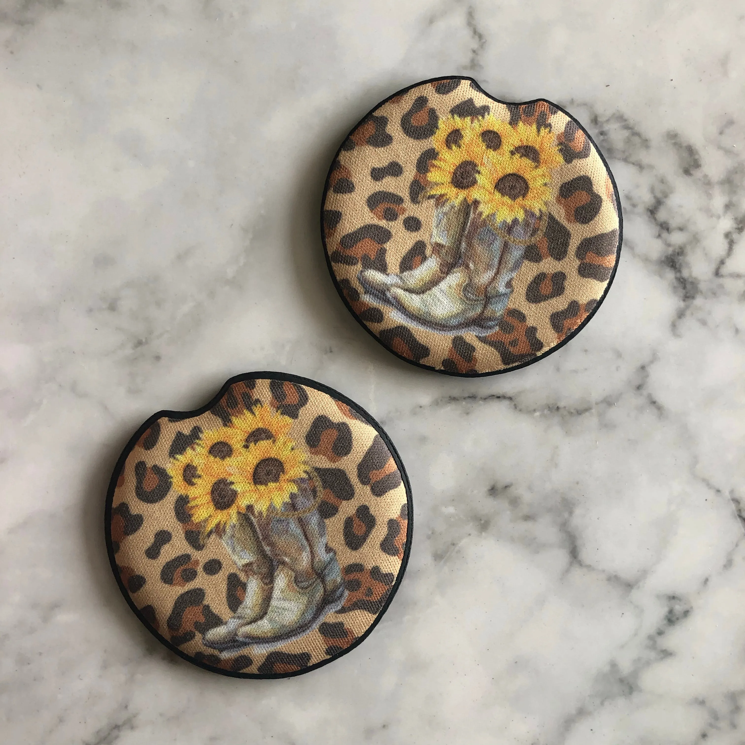 Cowgirl Boots Car Coasters