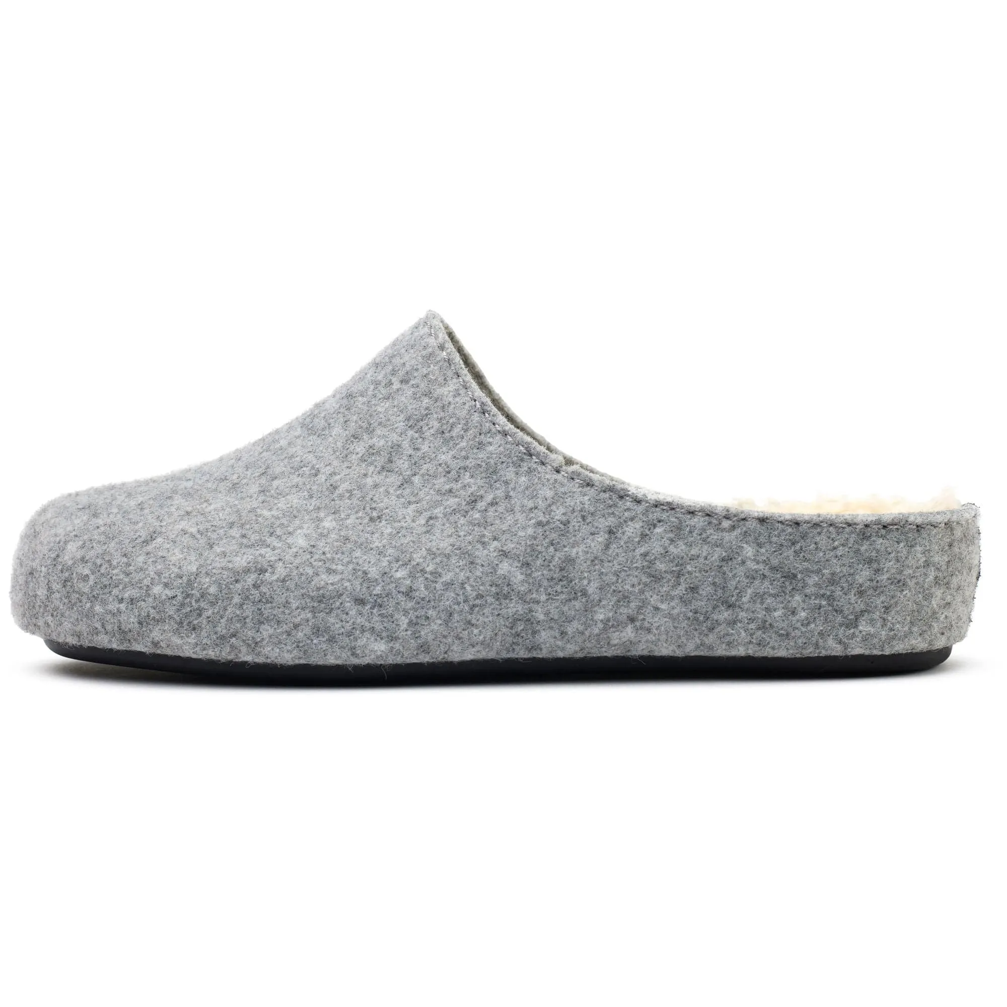 Date Men's Vegan Mule Slippers | Light Grey
