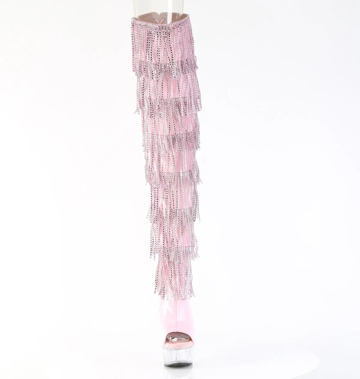 DELIGHT-3017HG-RSF  Baby Pink Holo Patent/Clear