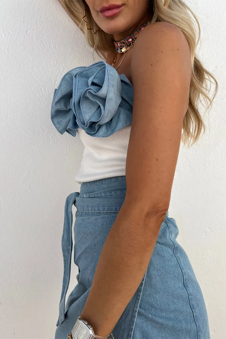 Denim Mini Jaspre Skirt