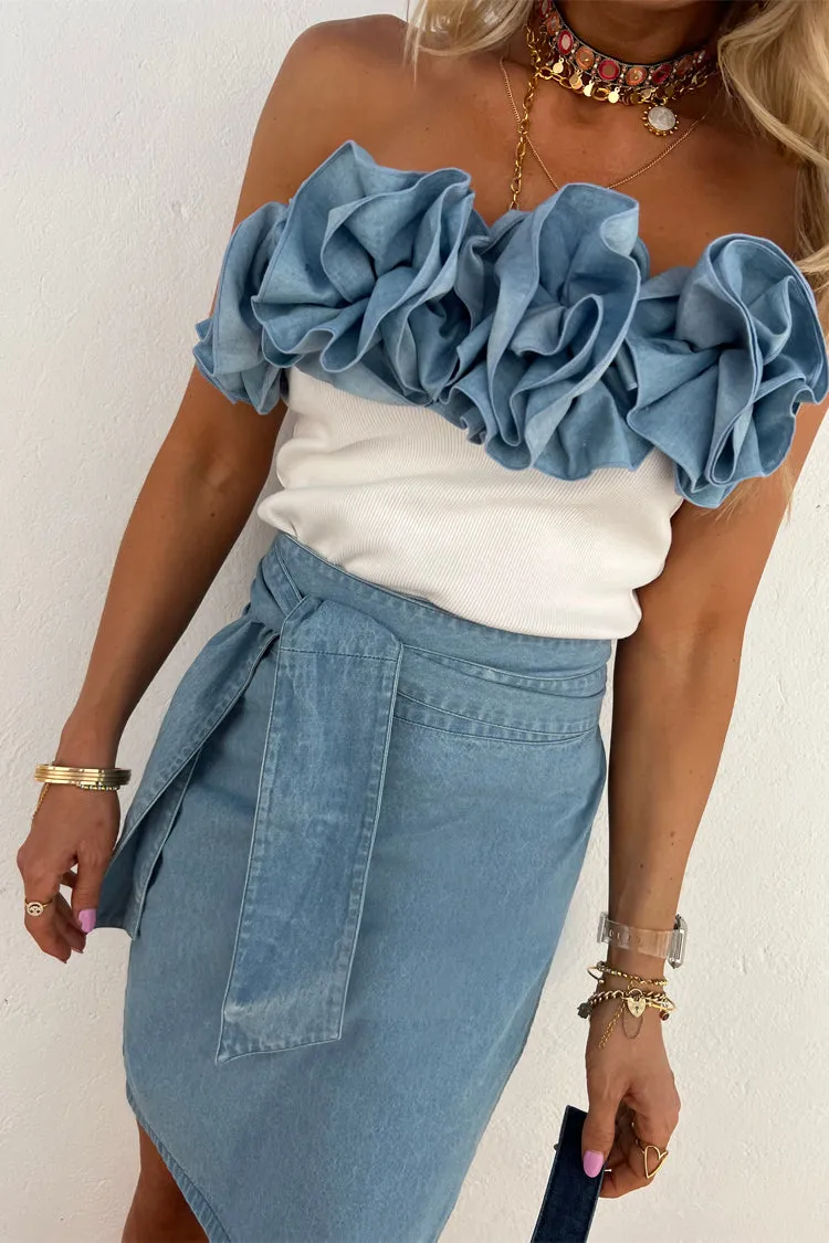 Denim Mini Jaspre Skirt