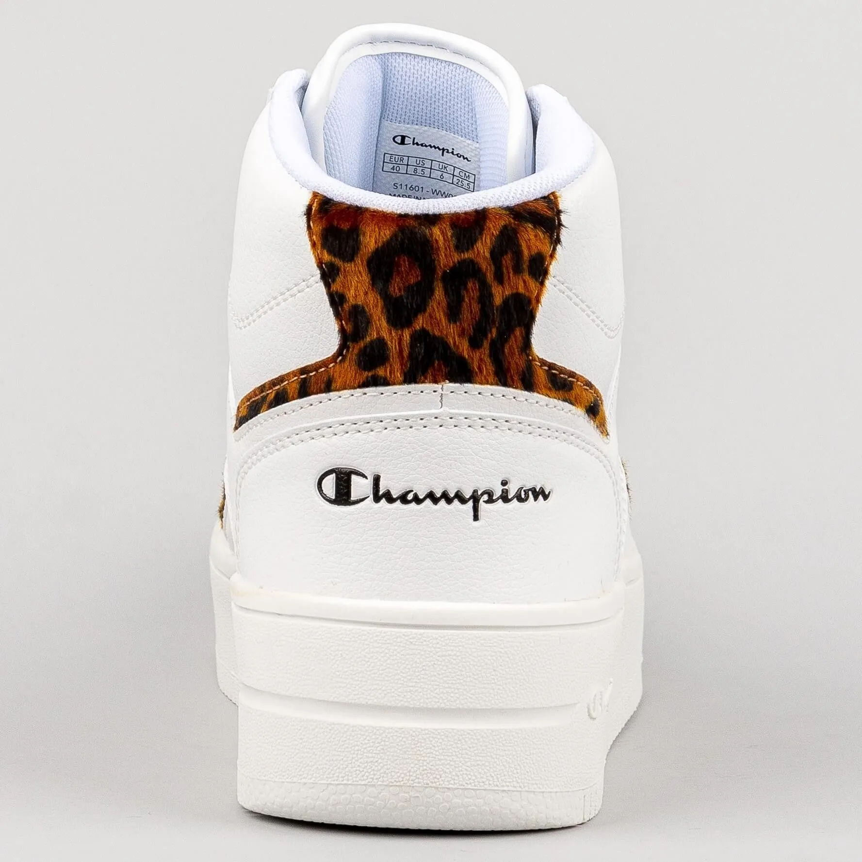 Dámske tenisky Champion Mid Cut Shoe Foul Play Plat Mid Animalier White
