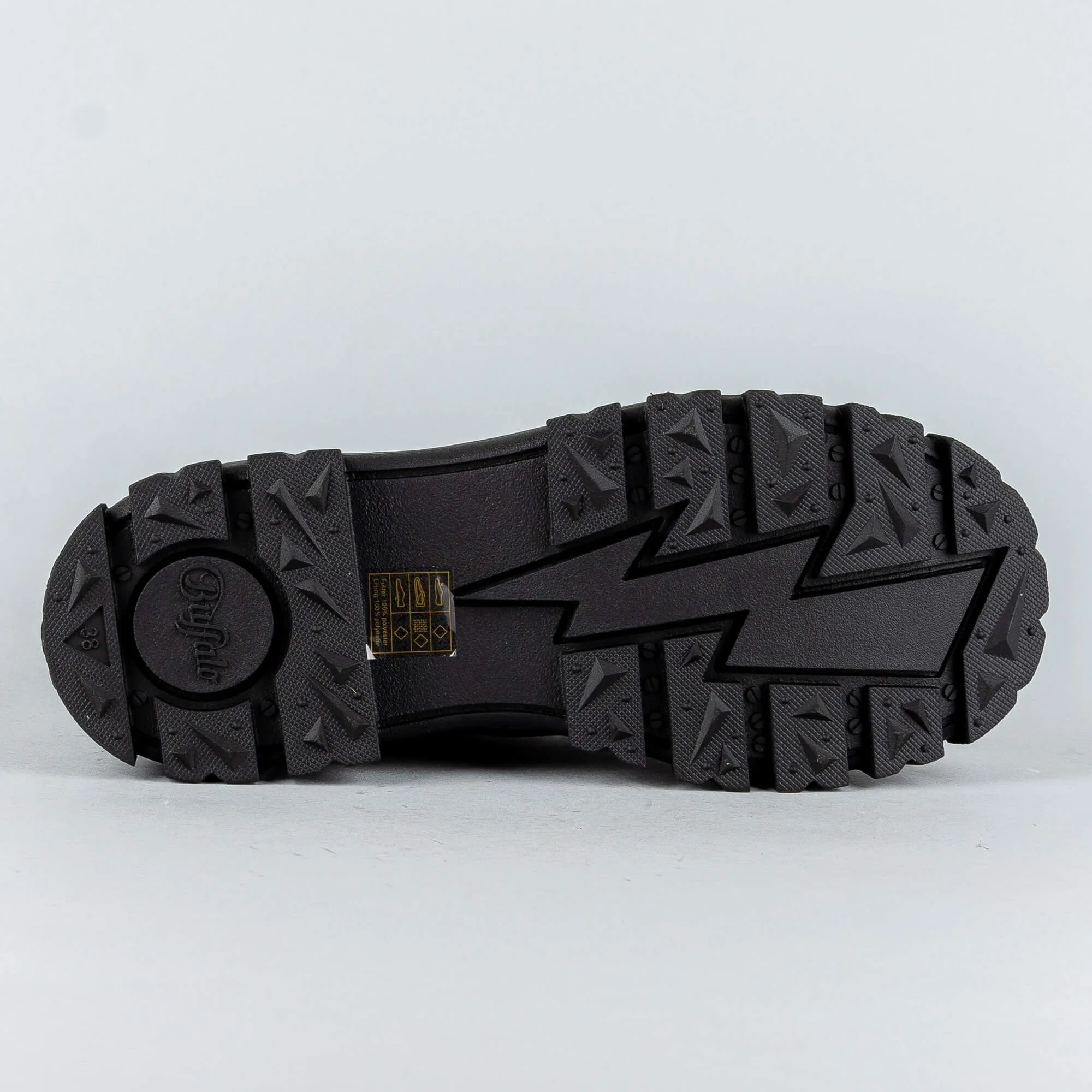 Dámske topánky Buffalo Aspha Rld Laceup Mid Black Aop