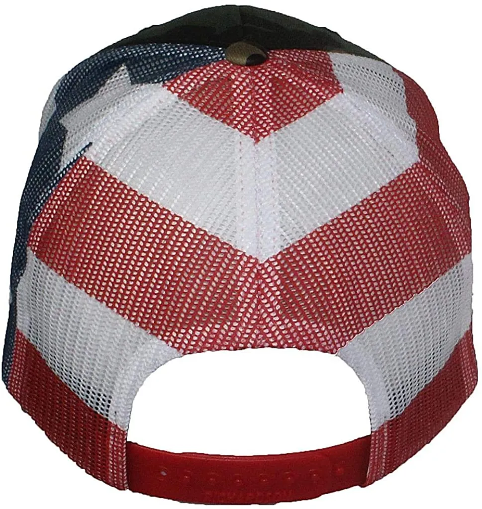 Embroidered Trump MAGA 6 Panel Trucker Cap W/Snapback
