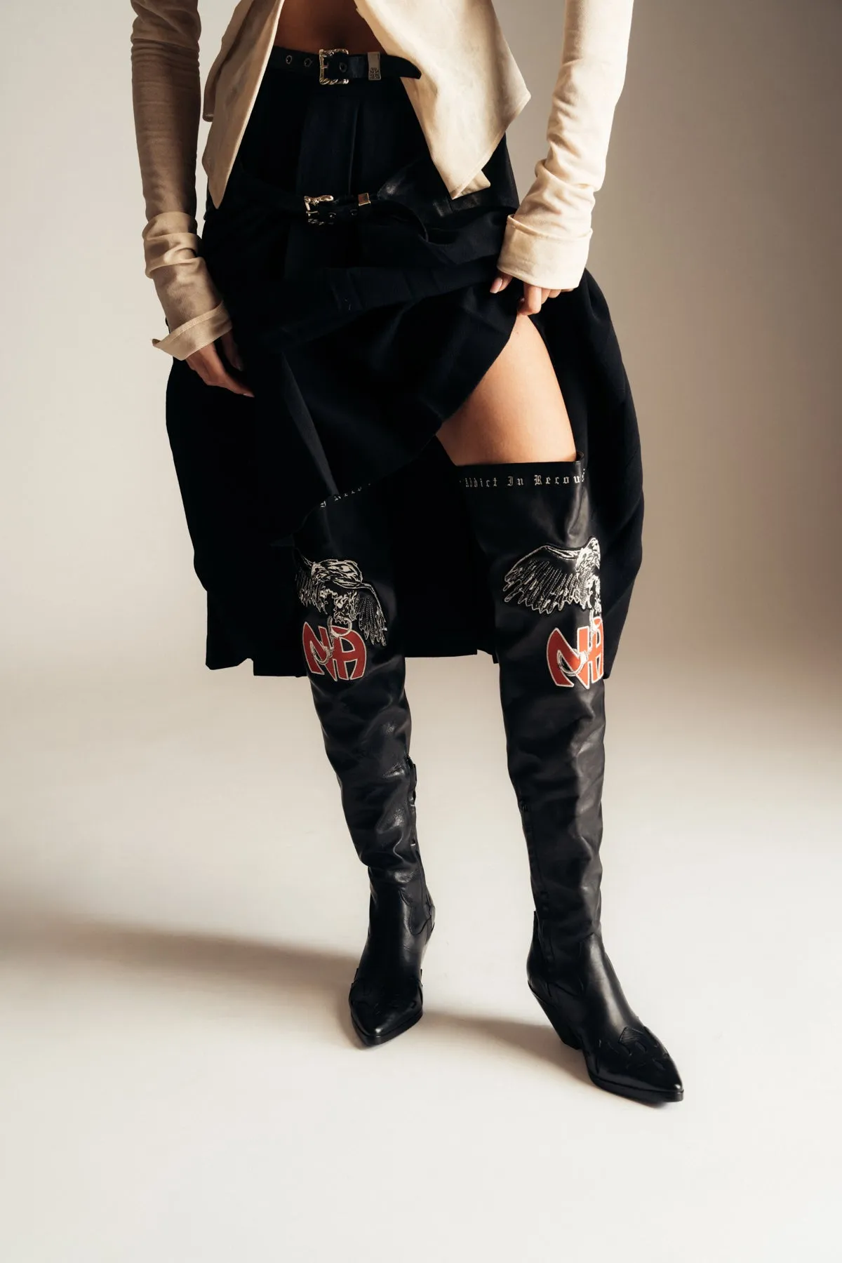 ENFANTS RICHES DÉPRIMÉS | NA TALL MIDNIGHT COWBOY BOOTS