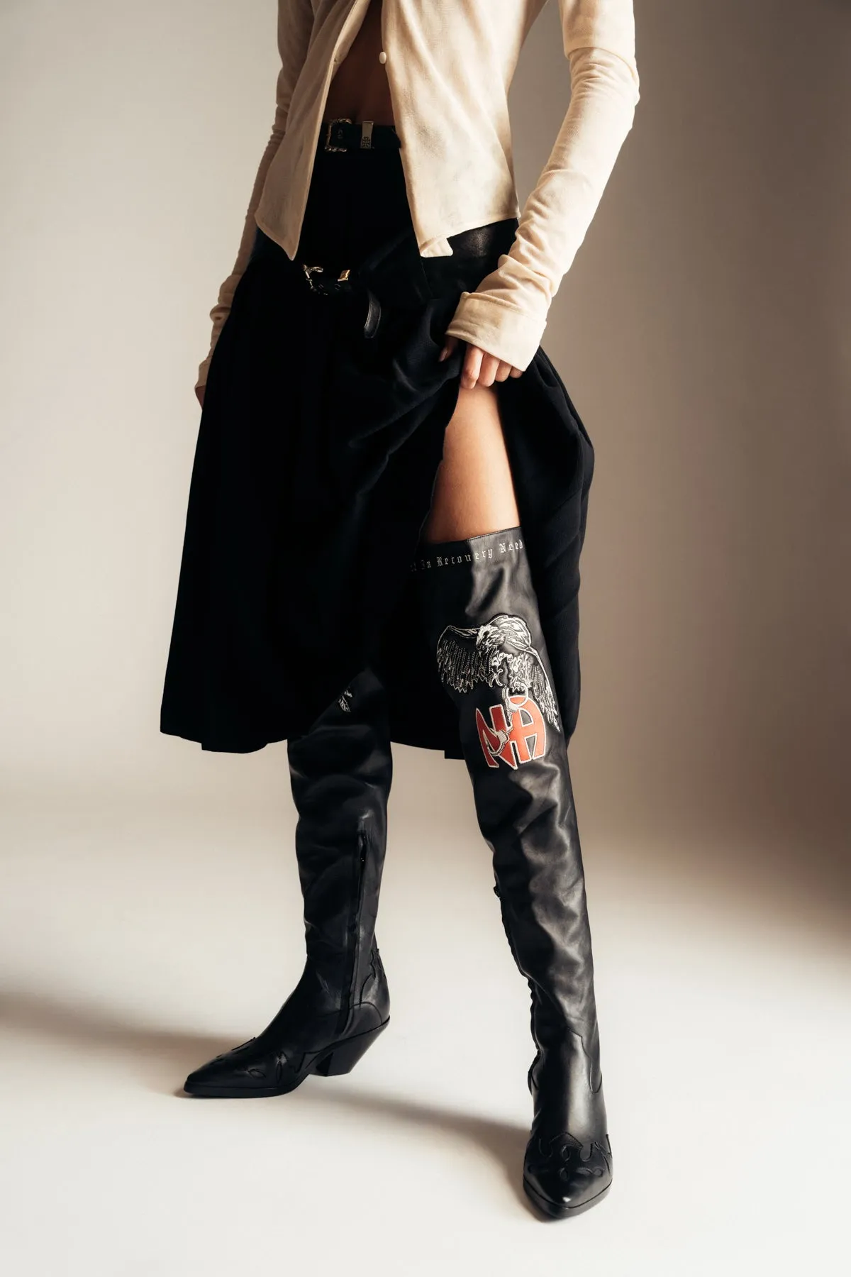 ENFANTS RICHES DÉPRIMÉS | NA TALL MIDNIGHT COWBOY BOOTS