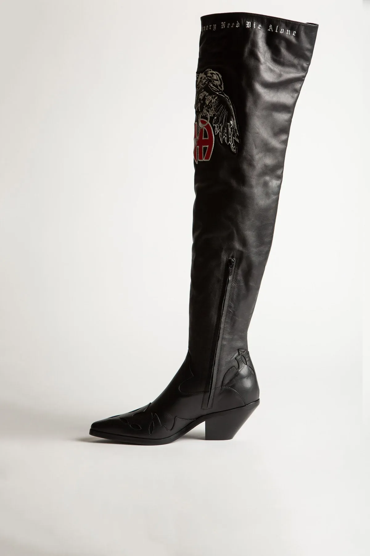 ENFANTS RICHES DÉPRIMÉS | NA TALL MIDNIGHT COWBOY BOOTS