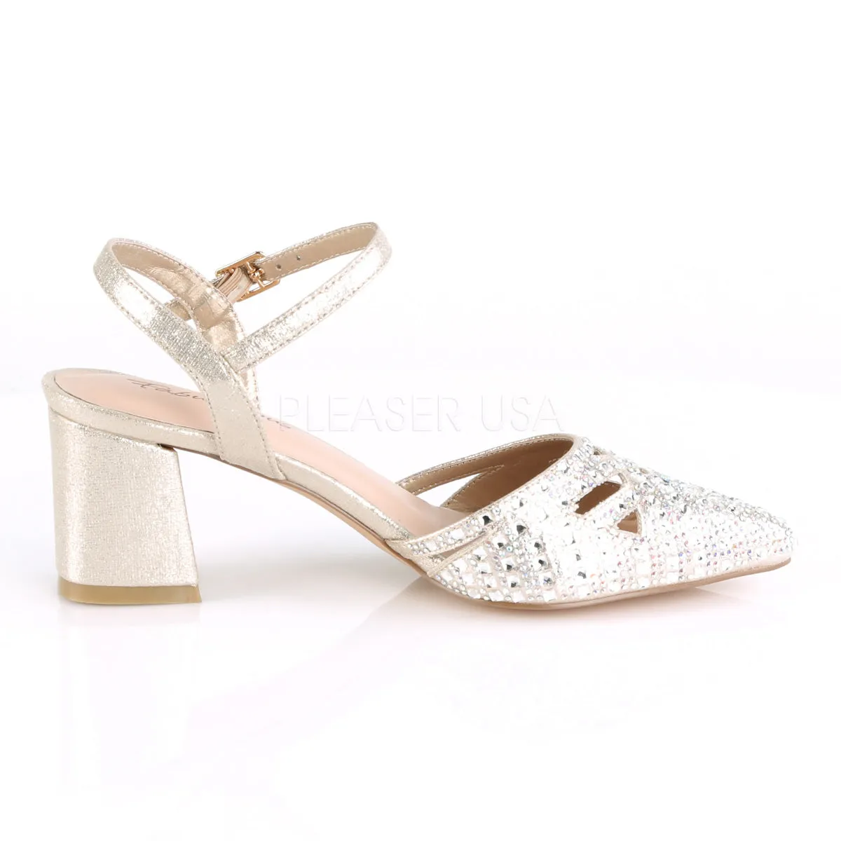 FAYE-06  Champagne Shimmering Fabric