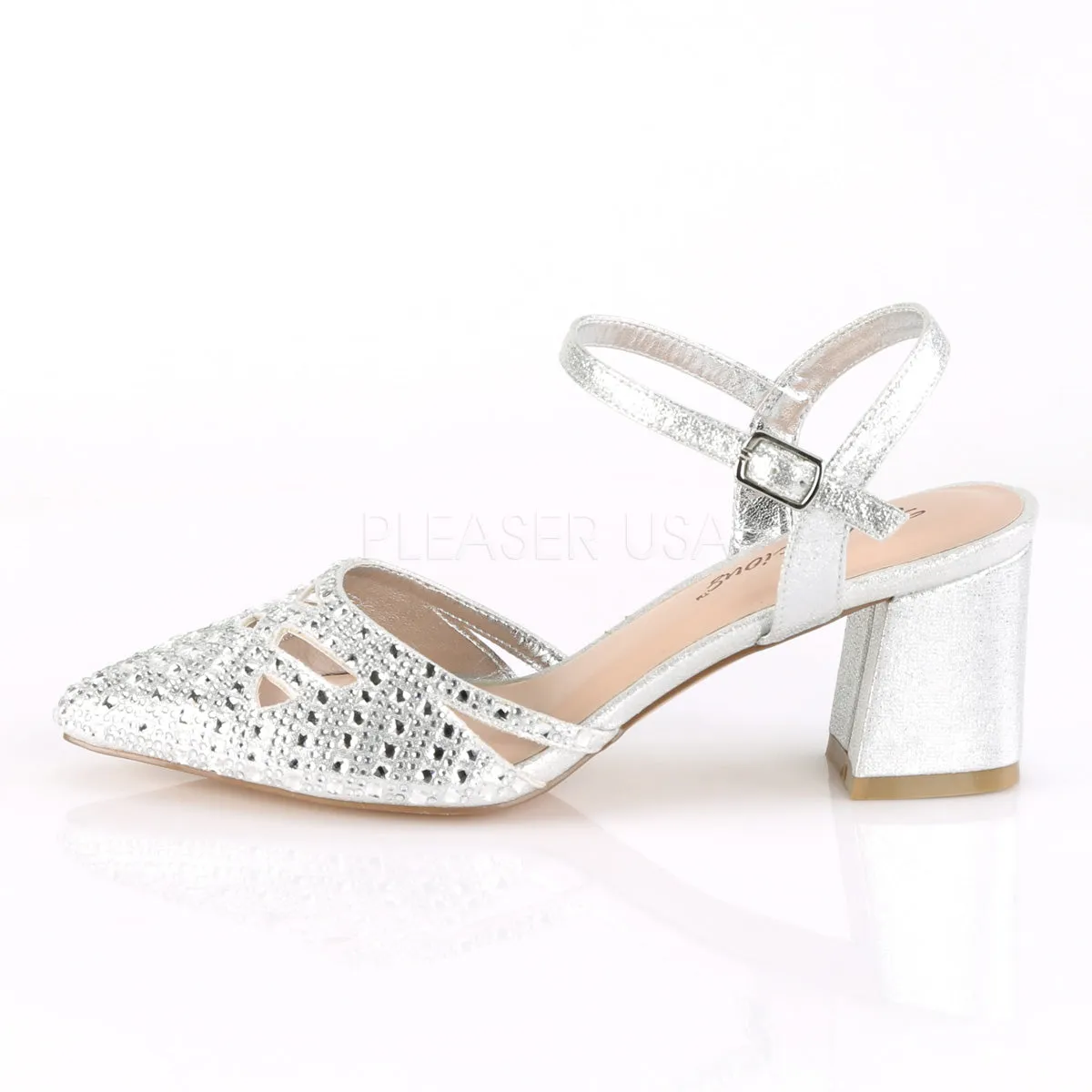 FAYE-06  Silver Shimmering Fabric
