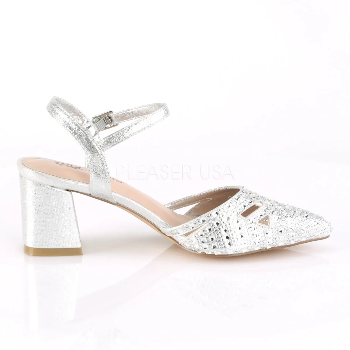 FAYE-06  Silver Shimmering Fabric