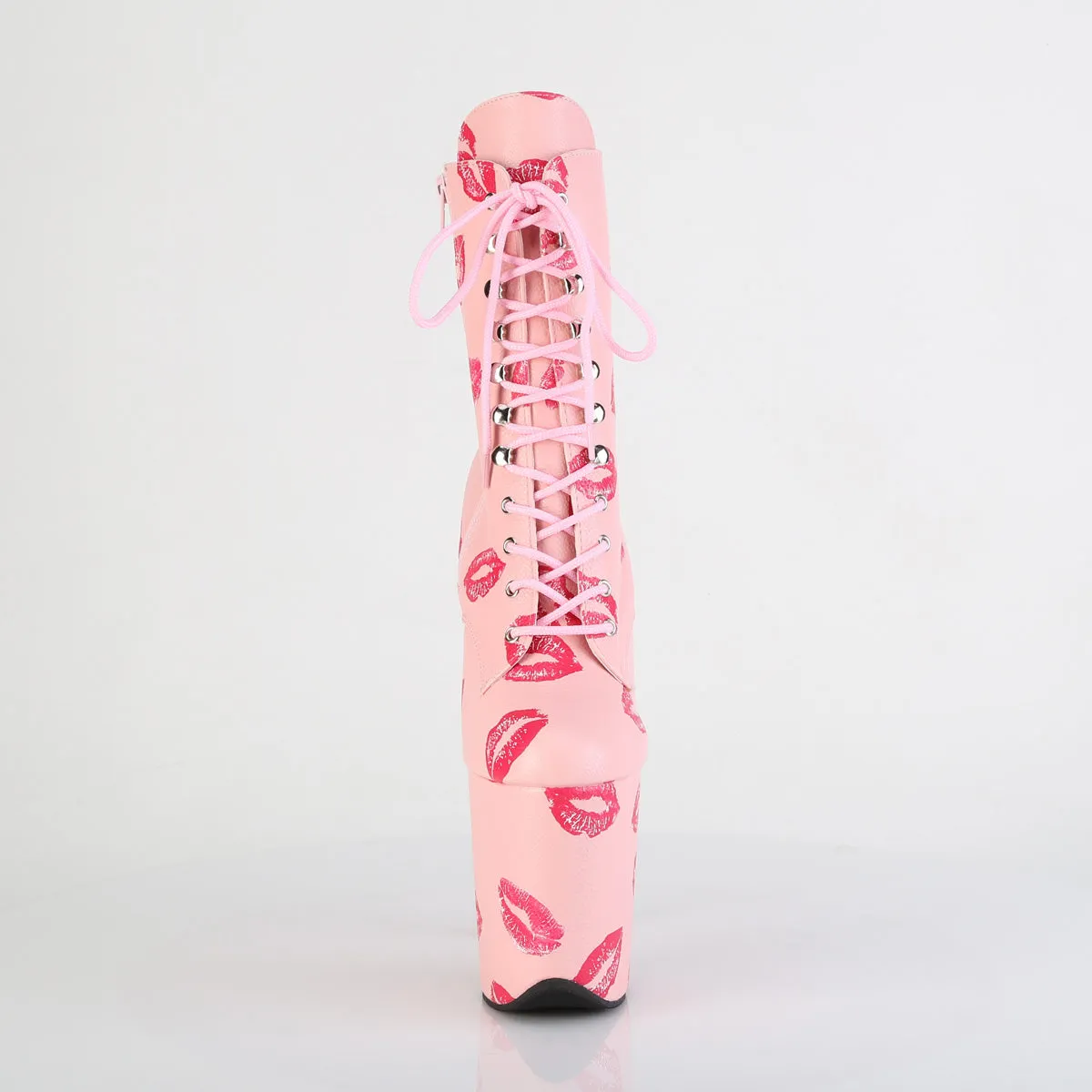 FLAMINGO-1020 KISSES  Baby Pink Faux Leather