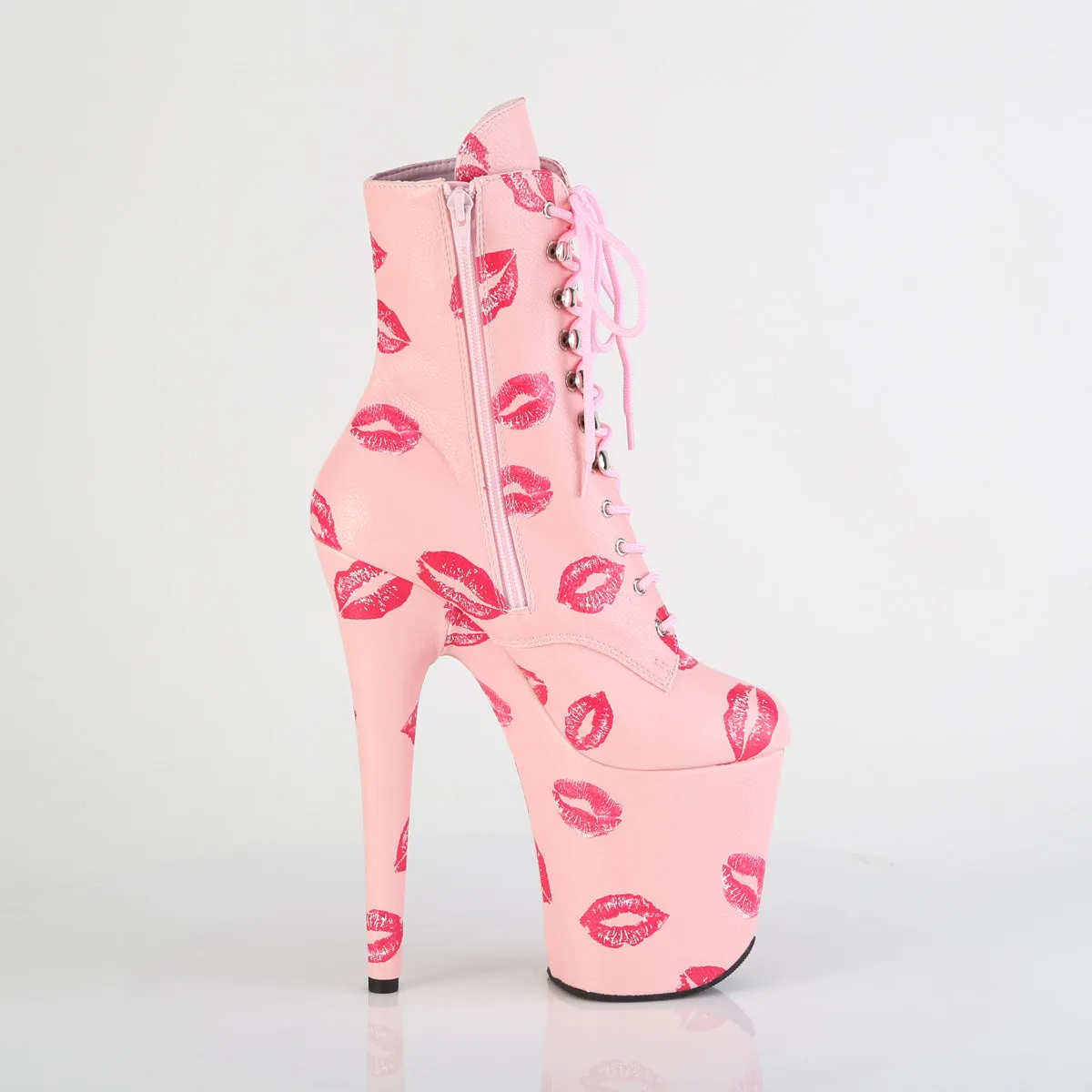 FLAMINGO-1020 KISSES  Baby Pink Faux Leather