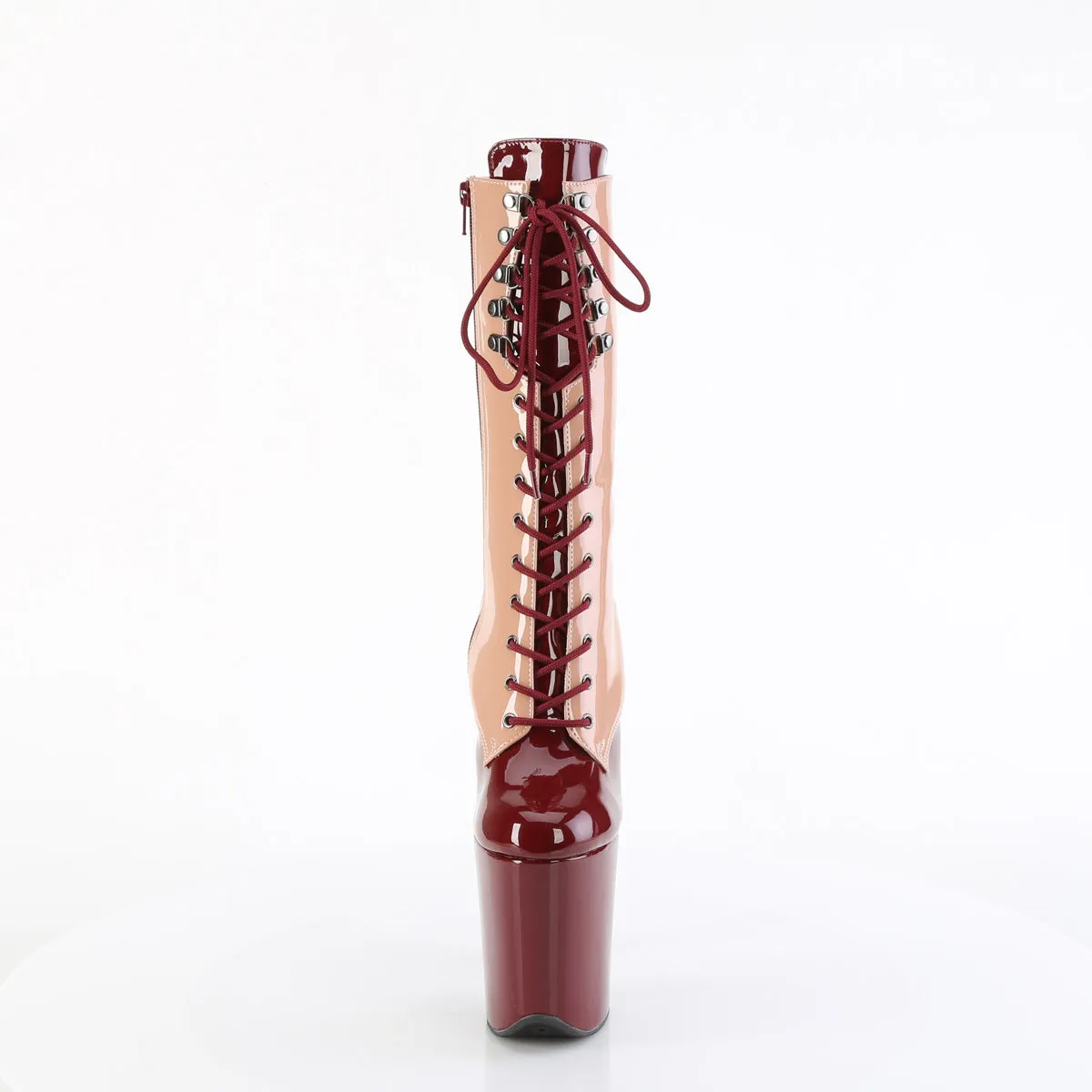 FLAMINGO-1054DC  Blush-Burgundy Patent/Blush Burgundy
